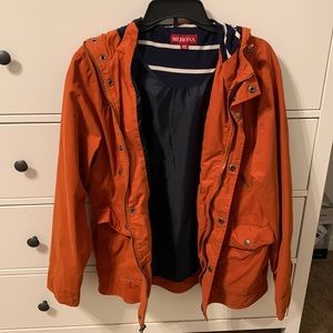 Orange raincoat